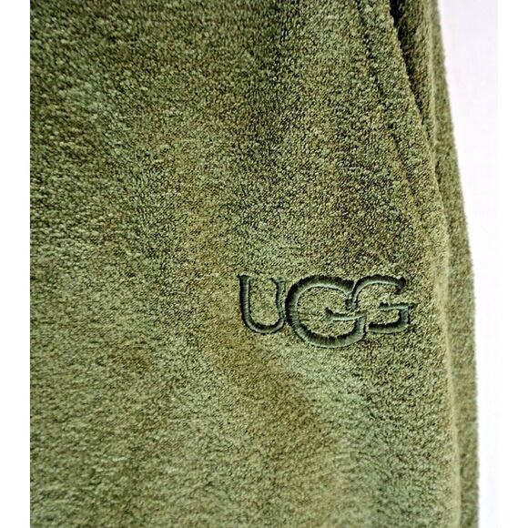 UGG 1136922 Men's Sz S Burnt Olive Green Brantley Brushed Terry Jogger Pants $98 - Picture 7 of 13